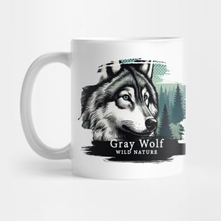 Gray Wolf - WILD NATURE - WOLF -4 Mug